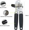 Can Opener Manual, Handheld Strong Heavy Duty Stainless Steel Can Opener, Can Openers with Multifunctional Bottle Opener
