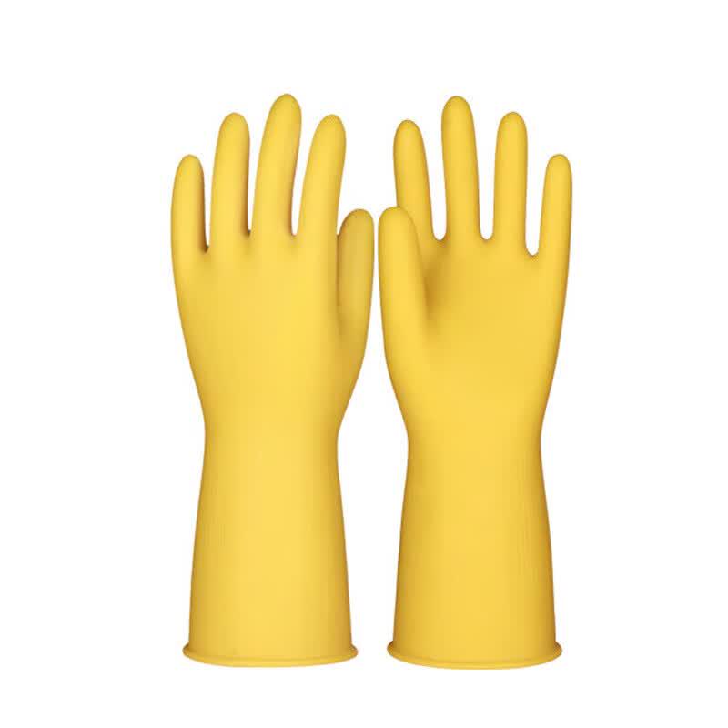 Thickened Pure Latex Industrial Gloves жёлтый