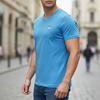 Aeronautica Militare Blue T-Shirt Men' V-Neck T-Shirt Scoti006J508-20094