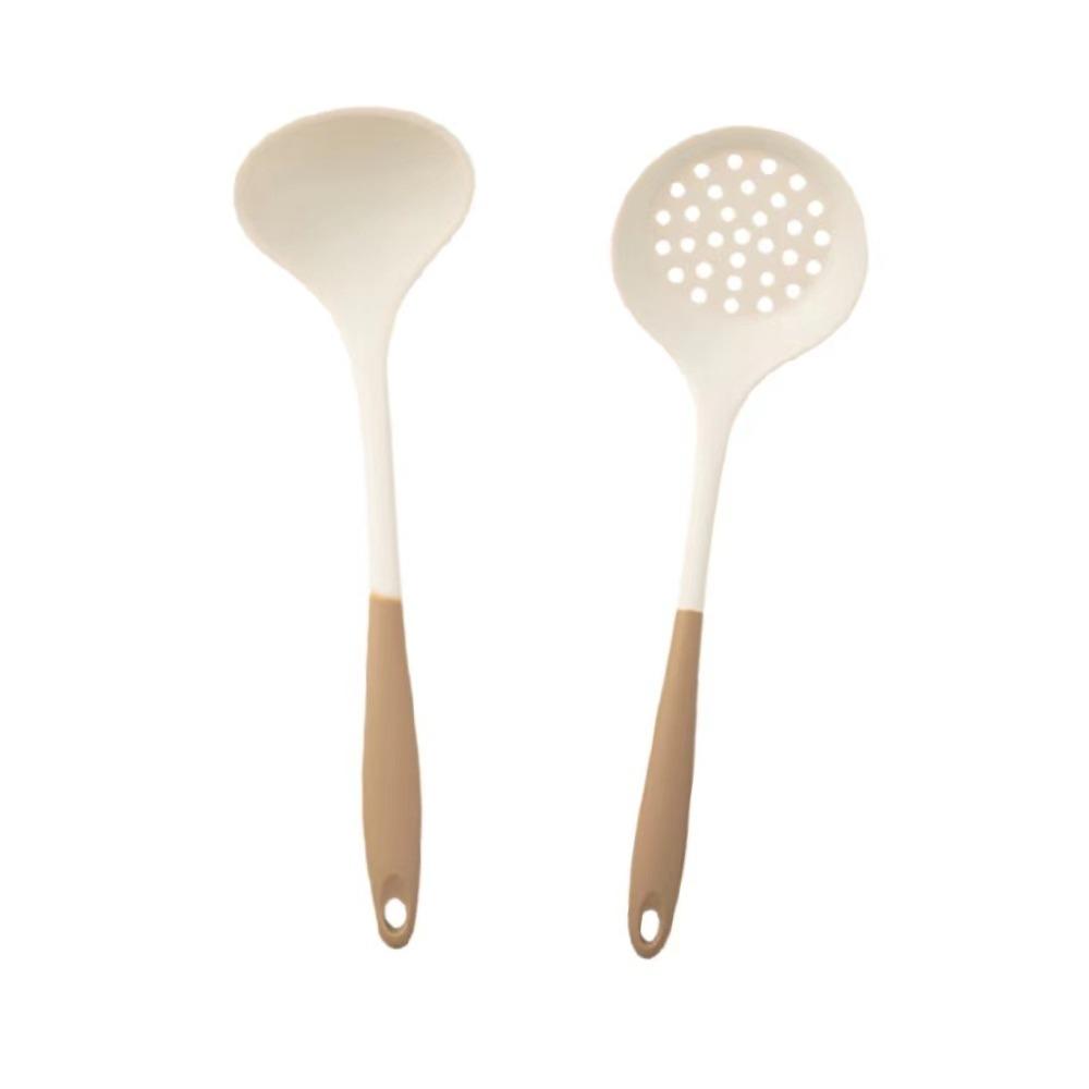 4/3/2Pcs Long Handle Silicone Cooking Utensils Set Heat-resisting Spatula Shovel Rice Spoon  Kitchen