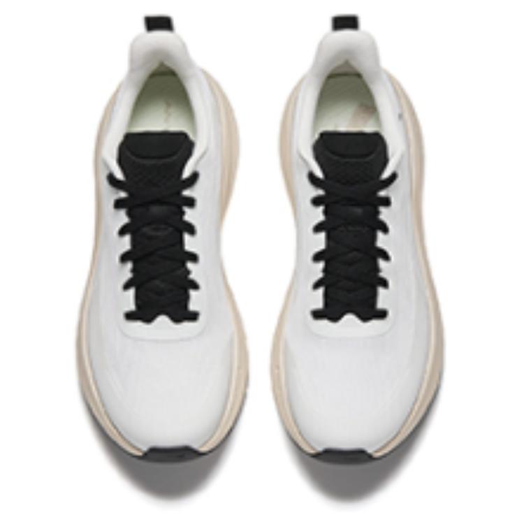 Anta Módní pohodlné protiskluzové běžecké boty s nízkým svrškem pro muže, bílé béžové 112515522-1