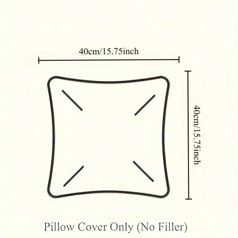 1pc Pillowcase, solid color pillowcase, home sofa cushion cover, unfilled pillowcase