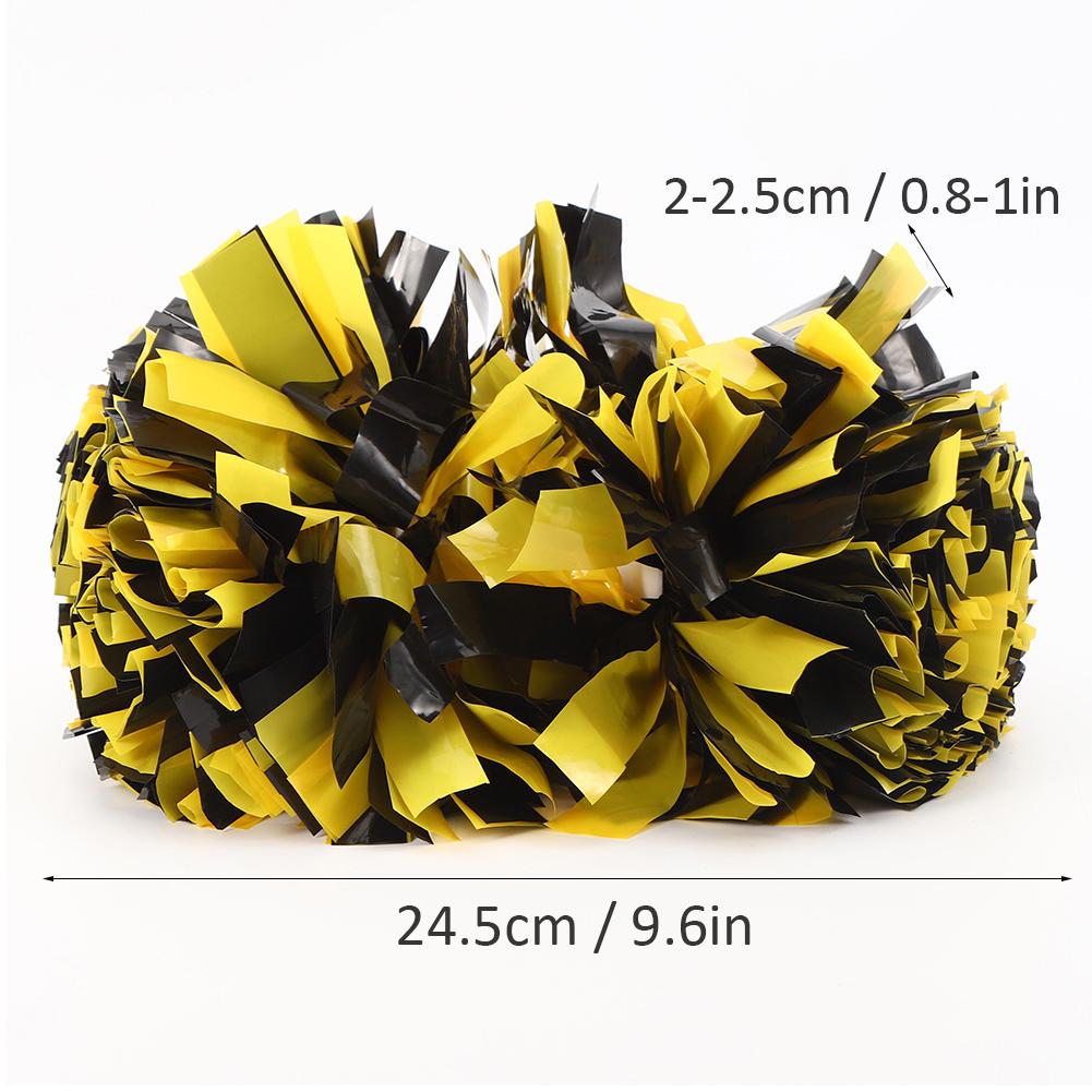 Bunte Cheerleading-Blume Anfeuerungs-Hand-Pompons für Gymnastik-Wettkampf Sportzubehör