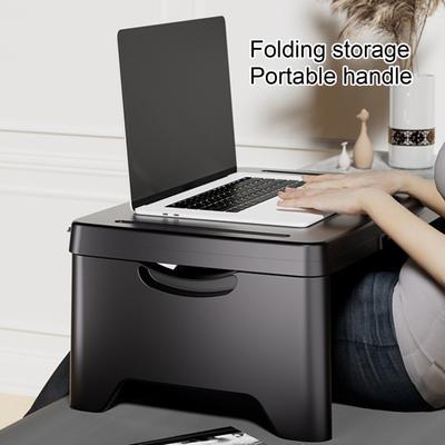 Foldable Lap Desk with Portable Handle Heavy Duty Lightweight Travel Standing Bed Laptop Computer Desk