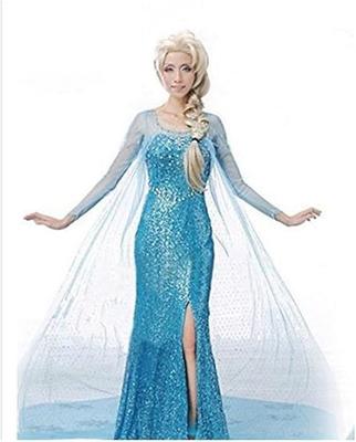 Frozen Elsa Dress Cosplay Costume for Anime Character Performance Banquet [CRSHIP] Adults, Halloween, Christmas, Parties, Role-Playing, Costume, (XL)