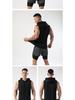 Men's Quick-Dry Hooded Sleeveless T-Shirt for Fitness and Boxing