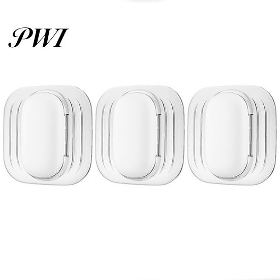 Shock-absorbing Wall Stickers 3Pcs/Set Silicone Door Stopper Punching Free Mute Adhesive Protector Handle Protection Pad Hardware Mat Anti-collision