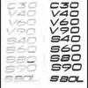 3D Car Sticker XC90 AWD D2 D3 D4 D5 D6 D7 T8 V8 Displacement Emblem  Rear Badge Decal For Volvo V40 V60 S60 C30 S90 Accessories