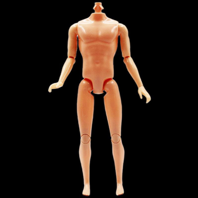 28cm Toys Joints Movable Nude Naked Male Female  Doll Body For 1/6 PP/FR/BABI Super Model Doll House DIY Body Doll Accessories
