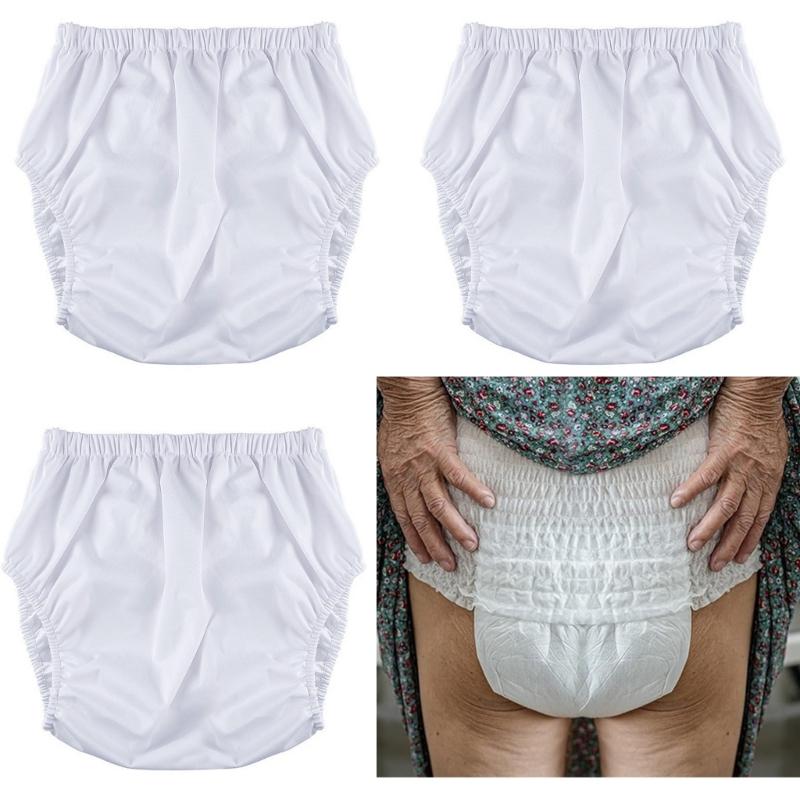 Pantaloni Resistenti all'Acqua per Incontinenza Adulti Riutilizzabili Vita Alta Mutandine a Prova di Perdite Copri Pannolino Biancheria Intima Slip per Comfort