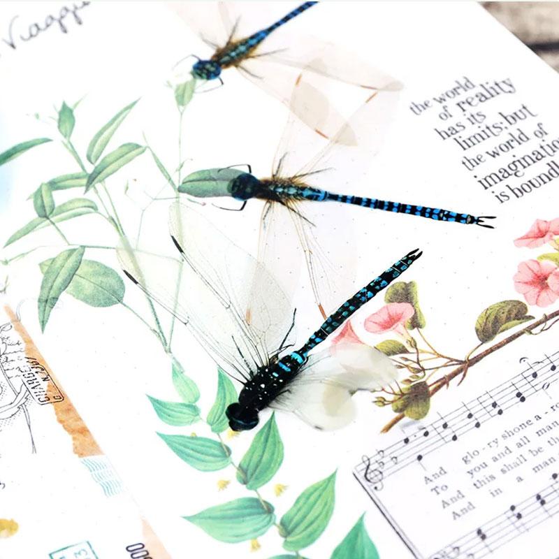 4 styles 30 pcs Creative alien butterfly Dragonfly sticker Scrapbooking Decoration Collage Journal Diary Diy Sticker Stationery