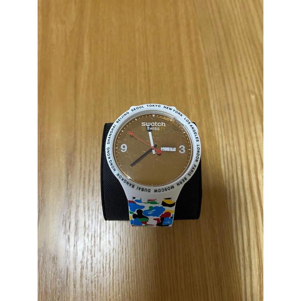 Used [Sold out now] A BATHING APE BAPE X SWATCH watch