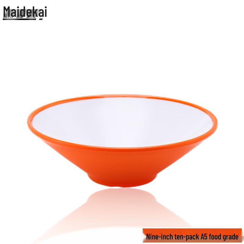 A5 Food Grade Melamine Conical Ramen Soup Bowl 9 Inch
