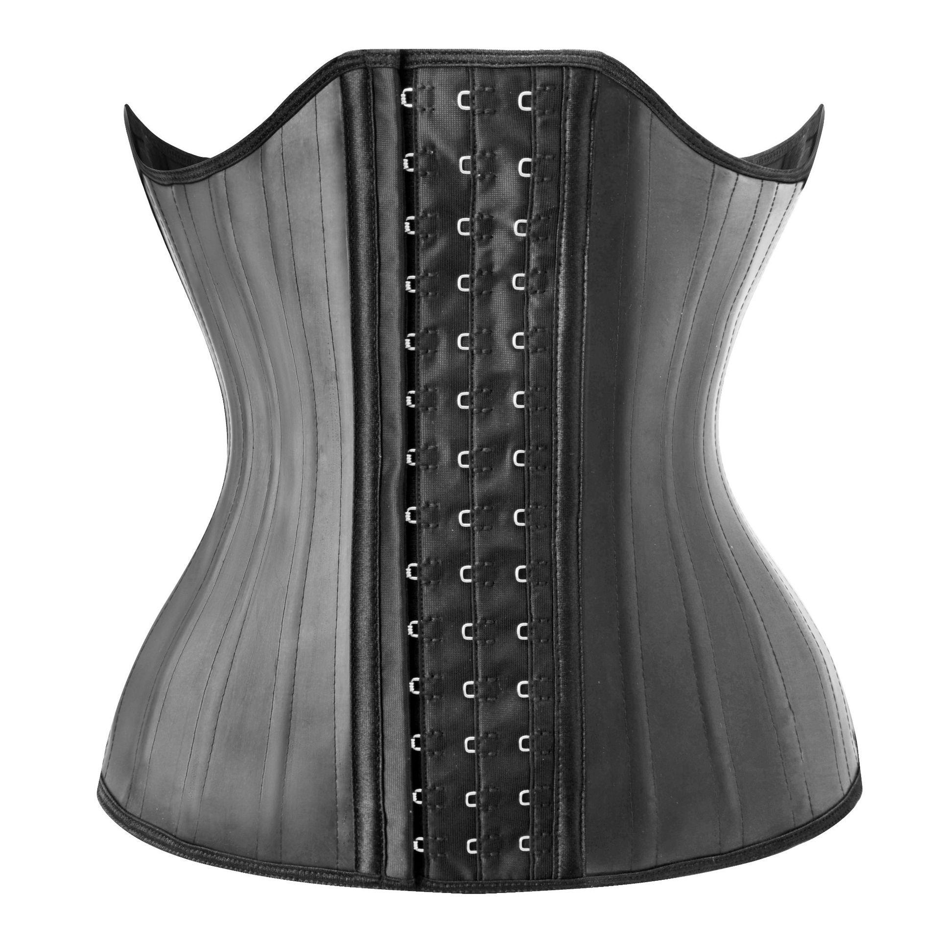 

«Европейский и американский латексный корсет Waist Trainer для поддержки и коррекции груди» 3XL чёрный