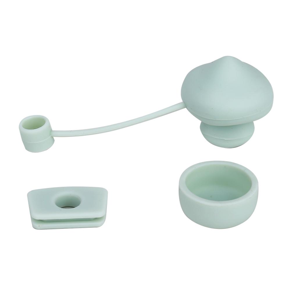 Silicone Spill Stopper Set Cute Mushroom Spill Proof Stopper Set Straw Cap Spill Stopper for Stanley Tumbler Accessories