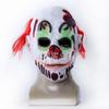 Halloween Red-Haired Clown Mask Masquerade Horror Headgear Creepy Devil Bleeding Latex Prop