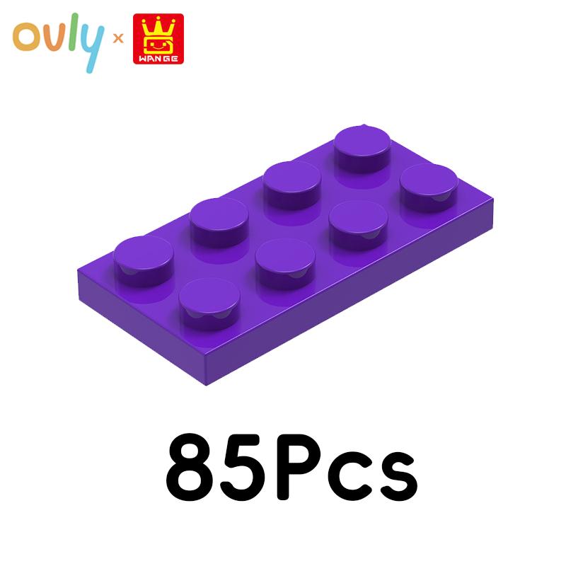 WANGE 4*2 Building Blocks 85Pcs Small Compatible Bricks 8-Hole Low Elements Accessories MOC DIY Bulk Kids Toy No.3020