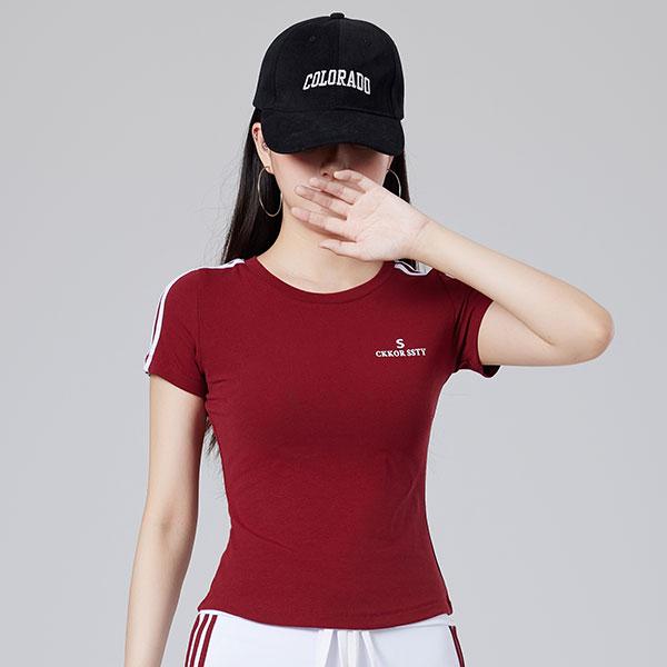 Женский топ с коротким рукавом для квадратного танца - Модный костюм для группового танца M