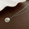 Light Luxury Titanium Steel Letter Necklace - Women's Cold Style Hip-Hop Chain