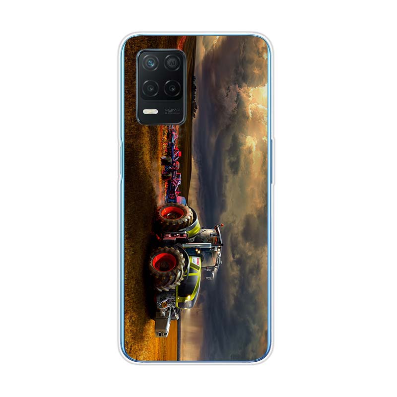 Cool Tractor Car pro Realme 8 8i V3 V5 GT Neo Flash Edition Explorer Master Neo2 Narzo 30 50i 50A C21Y Pouzdro na telefon