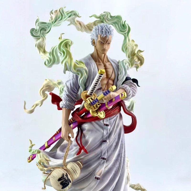 One Piece Anime Figures Ornaments Statue Double Headed Nika Zoro Sanji Model Limited Scene Statue Children Toy Gift Collectibles