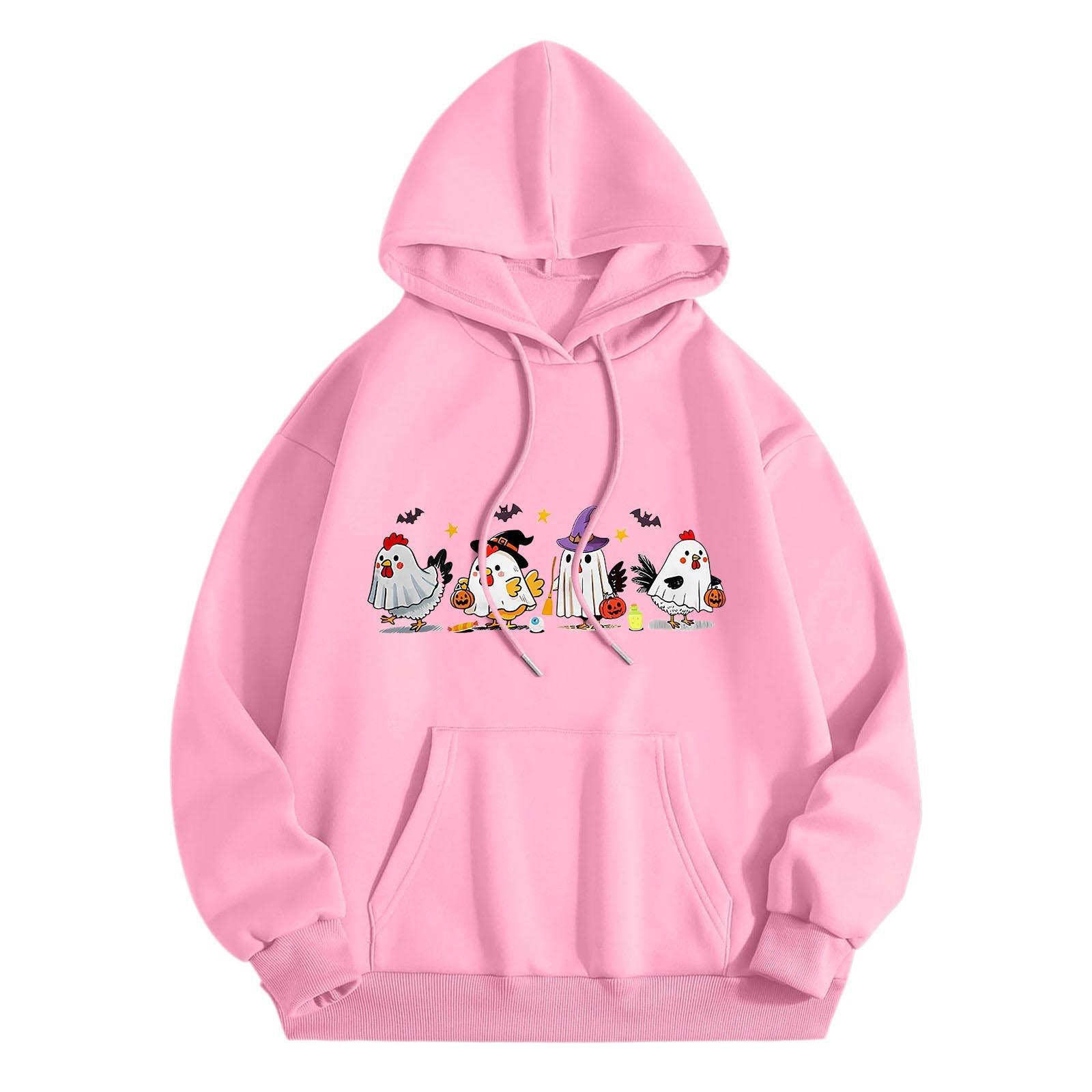 2025 Men s and Women s Fleece Sweater Christmas Printed Pocket Drawstring Printed Hoodie S