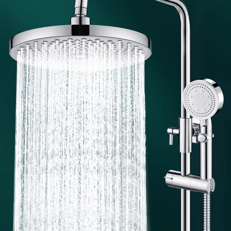 Round Large Flow Supercharge Ceiling Mounted Showerhead Home Thicken High Pressure Rainfall Bathroom Shower Head Bathroom Shower