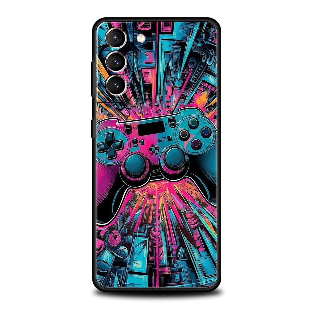 Technology Game Console Phone Case Cover for Samsung Galaxy S26 S25 S24 S23 S22 S20 S21 FE Ultra S25 Edge Plus 5G Soft TPU Shell