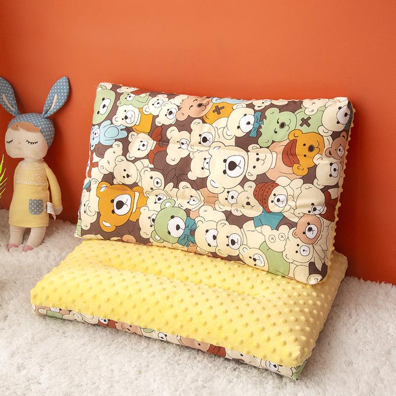 Children's Double-Sided Cartoon Cotton Bean Pillow - High Elasticity