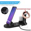 Wireless Charger Stand For iPhone17 16 15 14/ 13 12 XR Max Samsung Charger for Air-pods Pro iWatch 9 8 7 Fast Charging Station
