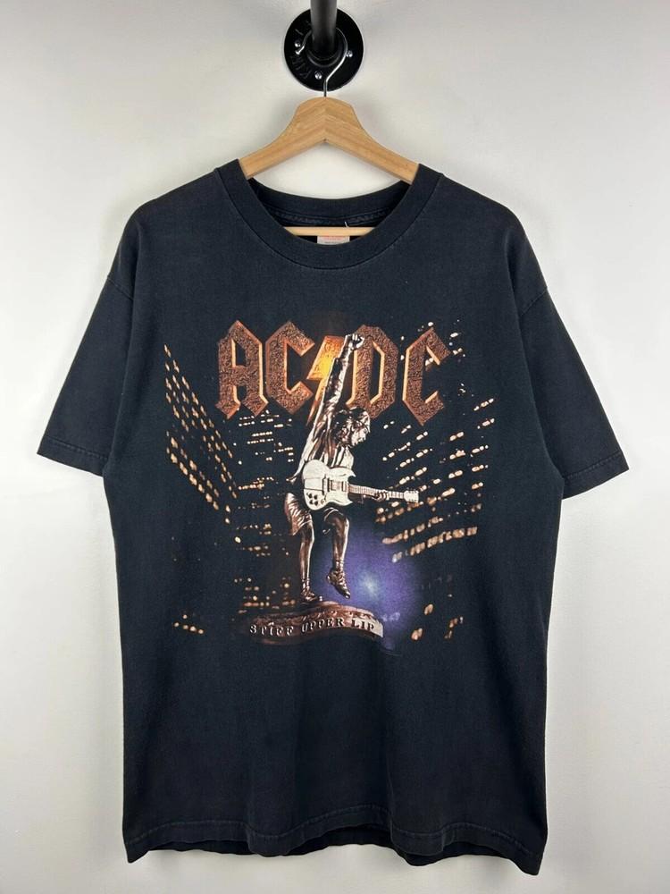 Vintage ACDC 2000 Stiff Upper Lip Tour Black Rock Tee S–4XL Unisex T-Shirt