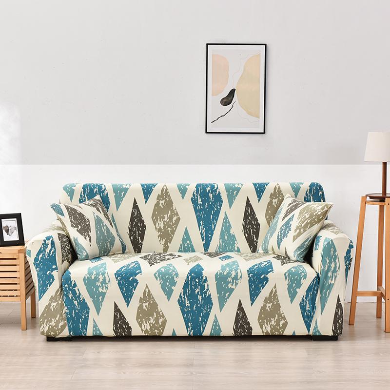 Geometry Plaid Sofa Cover Slipcovers Stretch Sofa Covers for Living Room Elastic Couch Chair Cover Sofa Towel 1/2/3/4-seater