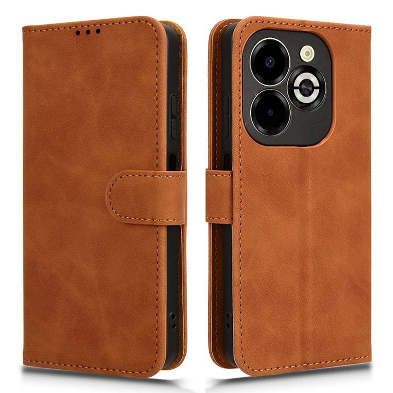 

Для Infinix Smart 8 Plus/Smart 8 Pro 4G Чехол для телефона Противоударный откидной чехол-подставка Защитный чехол Brown