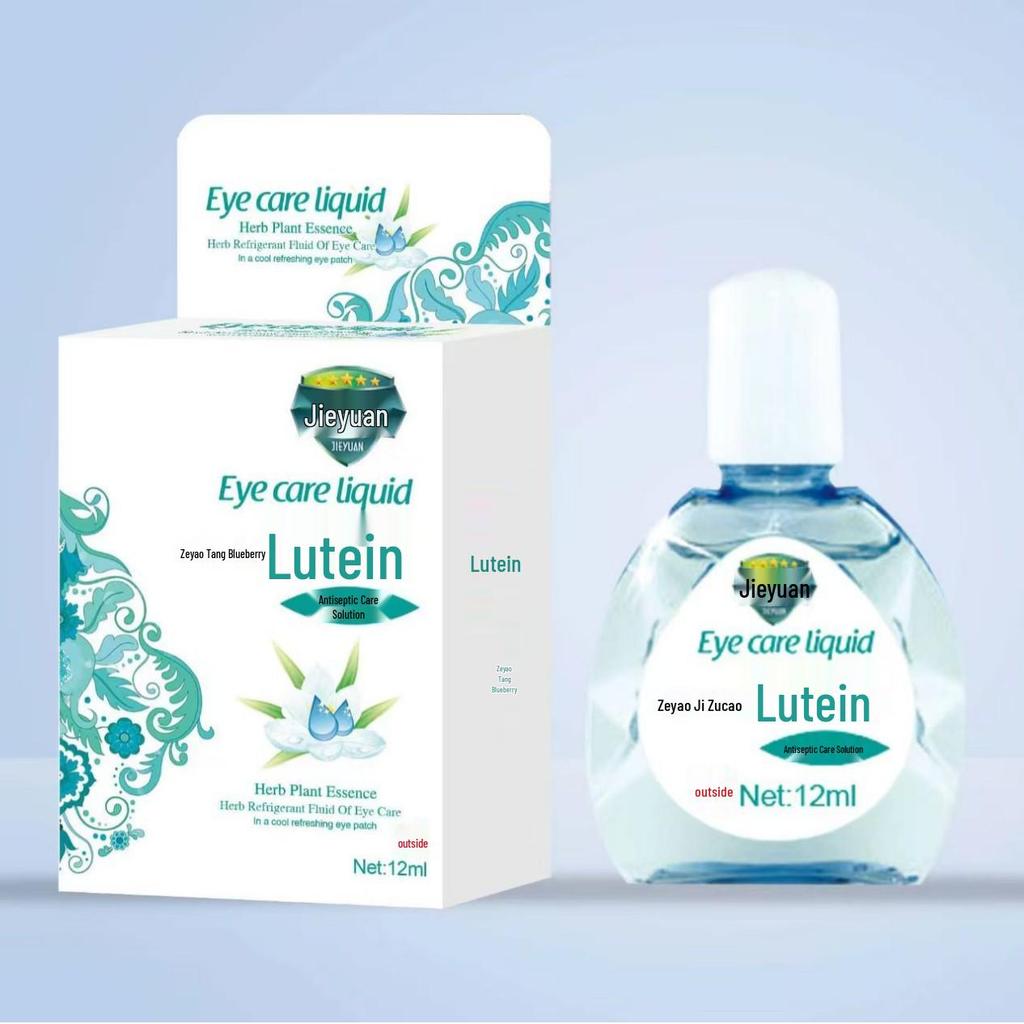 Solução Ocular Jieyuan Zeyaotang Mirtilo Luteína 12ml - Alivia a Fadiga e o Ressecamento