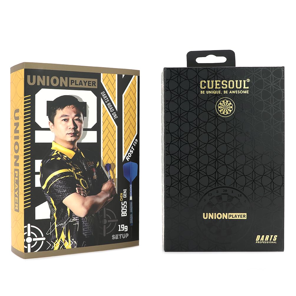 CUESOUL 'BOSS CHEN' First Generation 19g 90% Tungsten Soft Tip Darts Set (CSDP-BCRG1)