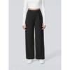 Women's High Rise Wide Leg Pants Loose Fit Trousers Solid Viscose Elegant Commuter Suit Pants