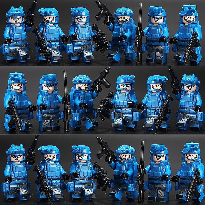 Peacekeeping and Riot Control Teams, Police, Special Forces, Soldiers, Military Figures, Children, Assembled Toys, Building Toys, Gifts