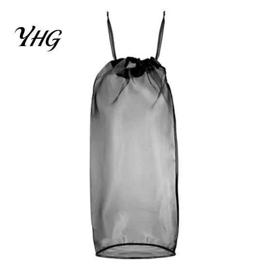 Wig Protection Sleeves Mesh Dust Cover, Adjustable with Drawstring Design, Portable Breathable Storage Bags Protective Organizer Case for Hair