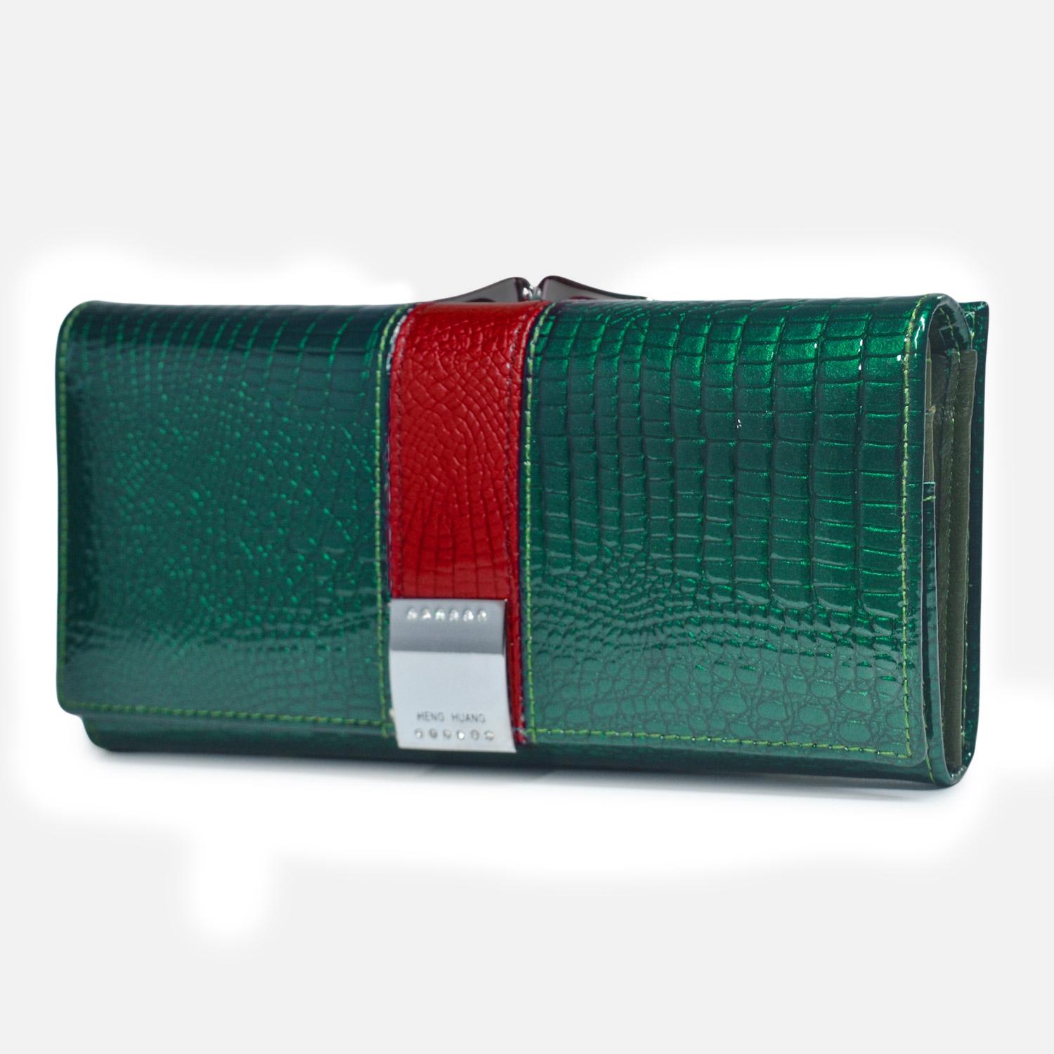 

Женские кошельки из натуральной кожи аллигатора, женский кошелек, женский дизайн, клатч, длинный многофункциональный женский кошелек для монет, кошельки, сумки для денег 18.5cm*3.5cm*9.5cm зелёный
