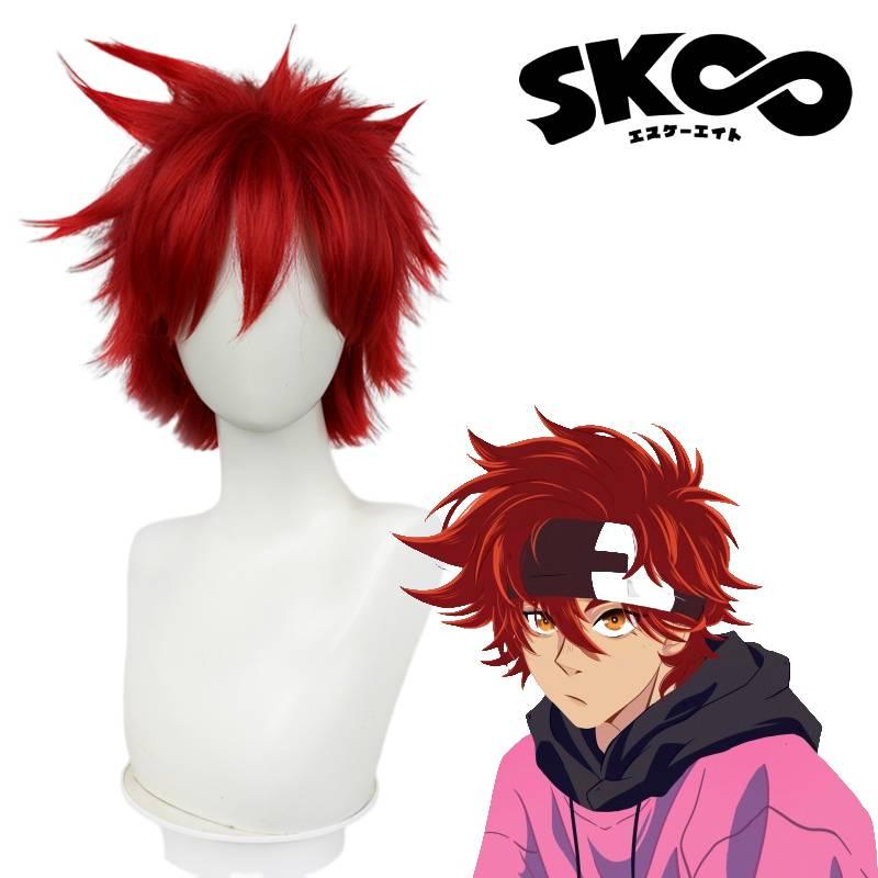 Sk8 The Infinity Kyan Reki Cosplay Wig High-quality Red Hairpiece For Cosplayers