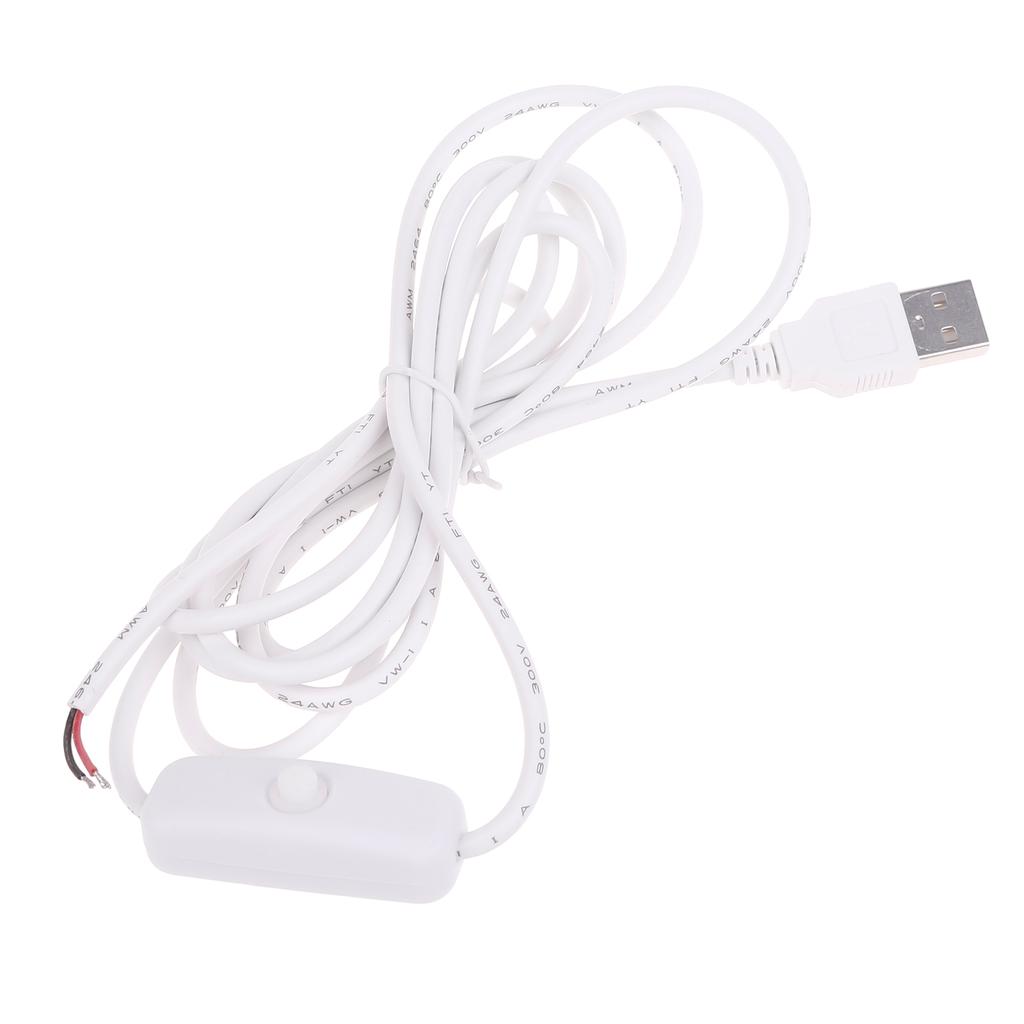 5V USB LED Strip Light Inline On/Off Switch Cable Cord USB Power Cable for Electronic Needs for Tech-Enthusiasts
