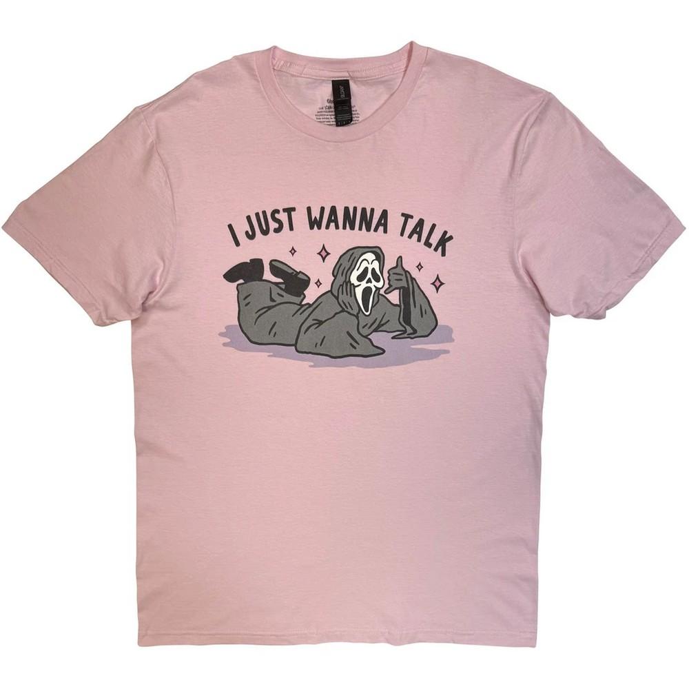 Ghost Face Unisex Adult I Just Wanna Talk T-Shirt