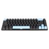 Gaming Keyboard USB 68 Keys Blue Switch N Key Rollover 10 RGB Backlit Modes Wired Keyboard for Desktop Laptop Black Blue