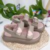 Children's Summer Sandals Open-toe Cute Girl Princess Dress Sandals Fashion Heart Kids Causal Open-toe Beach Sandals Soft Bottom