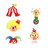 5 Pcs Lovely Clown Embroidered Patches Sew On Patches Circus Series Iron On Patches Clothing Patches Sewing Patches