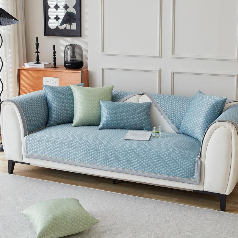 Luksus Sofapute Sommer Moderne Enkel og Lett Luksusstil Sofamatte Pute Sklisikker