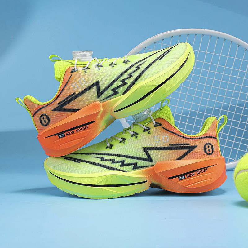 Red Hare 8 PRO: Ultra-light Soft Sole Running Shoes with Shock Absorption, Carbon Plate Rebound, and Rotating Buckle for Kids.