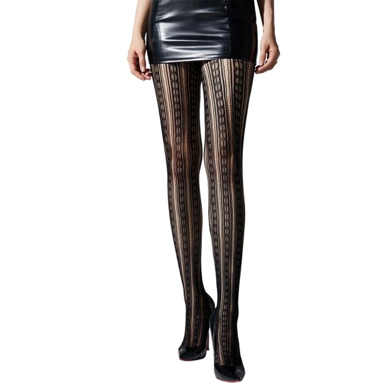 Women Lace Patterned Tights Fishnet Stockings Pantyhose Patterned Net Stockings Pantyhose for Raves Party Club Costumes