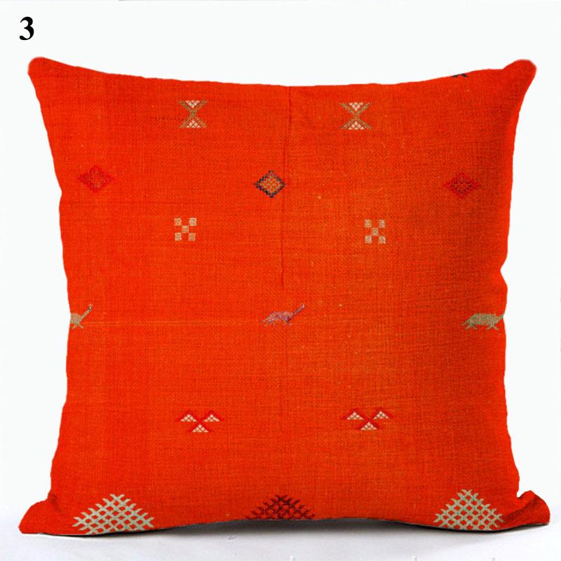 Bohemian Throw Pillows Case Brown Cushions Decorative Linen Comfortable Cover Cushion Geometric Cushion Cover Home Pillowcase