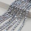 10-11mm Wrinkled Gray Button Pearls: Natural Freshwater Semi-Finished for DIY Jewelry